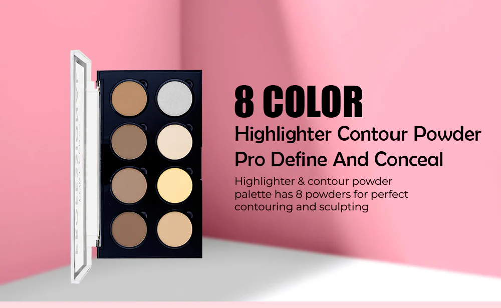 Forever52 8 Color Highlighter Contour Powder Pro Define & Conceal - FHC001