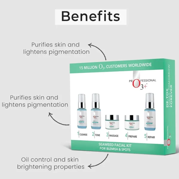 O3+ Seaweed Facial Kit for Oily and Acne prone skin