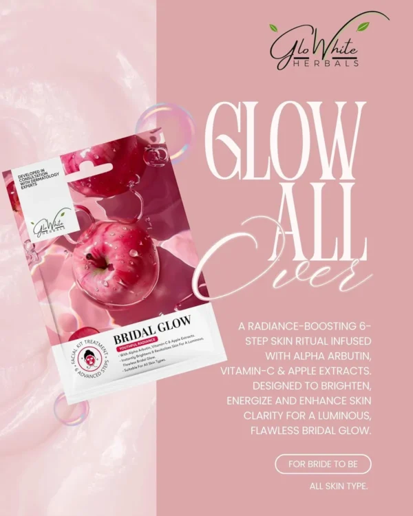 GloWhite Herbals Bridal Glow 6-Step Hydra Facial Kit | Instant Brightening Formula