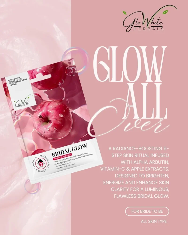 GloWhite Herbals Bridal Glow 6-Step Hydra Facial Kit | Instant Brightening Formula