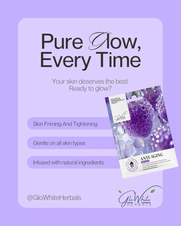 GloWhite Herbals Anti-Aging 6-Step Hydra Facial Kit | Firming & Wrinkle Care