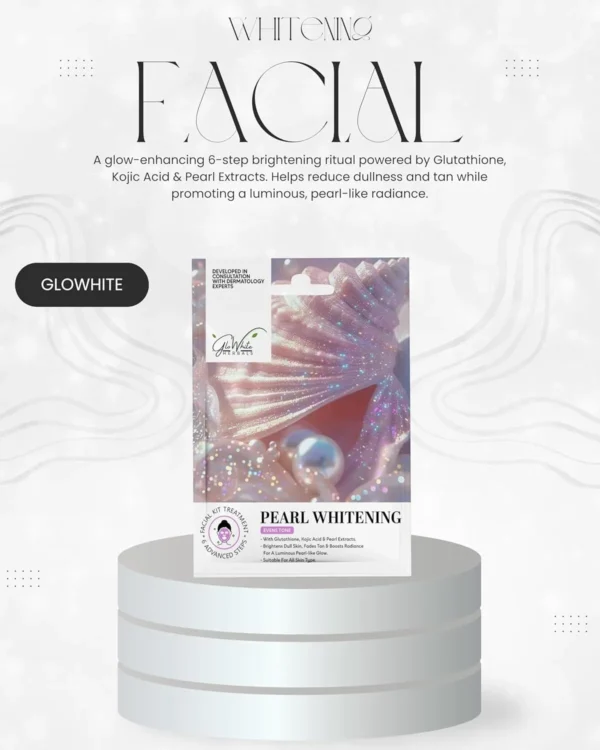 GloWhite Herbals Pearl Whitening 6-Step Hydra Facial Kit | Radiance & Glow