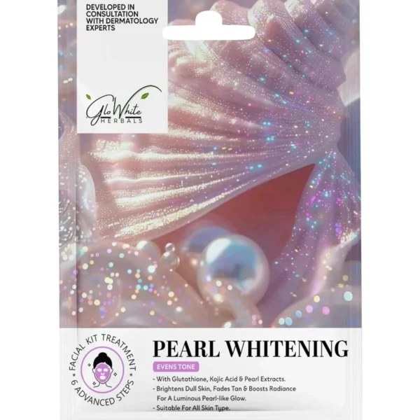 GloWhite Herbals Pearl Whitening 6-Step Hydra Facial Kit | Radiance & Glow