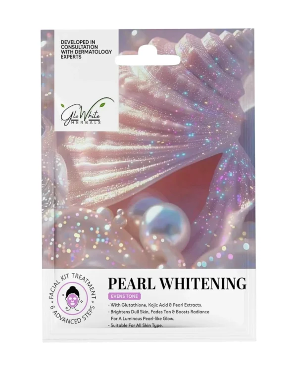 GloWhite Herbals Pearl Whitening 6-Step Hydra Facial Kit | Radiance & Glow