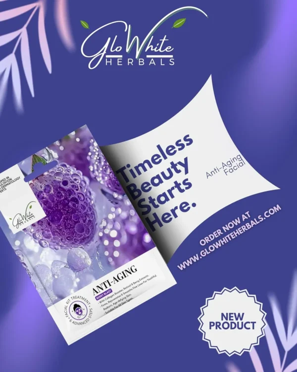 GloWhite Herbals Anti-Aging 6-Step Hydra Facial Kit | Firming & Wrinkle Care