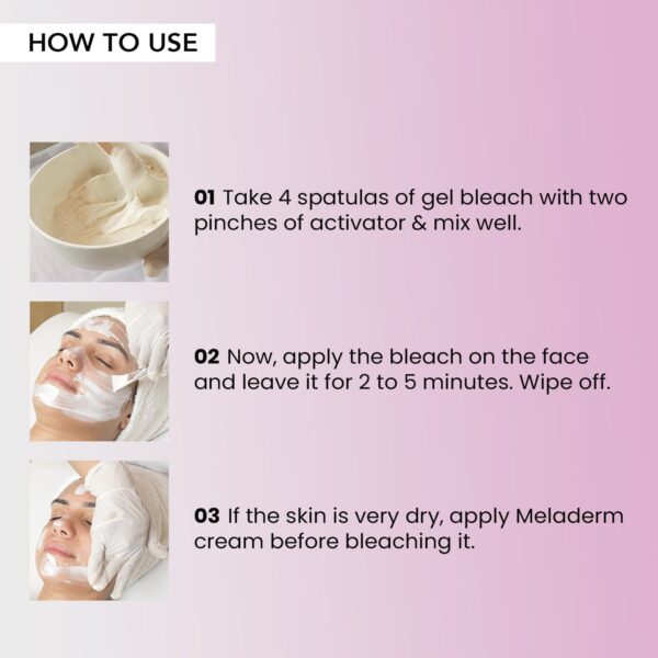 O3+Meladerm Vitamin C Gel Bleach for Lightens Skin & Hair