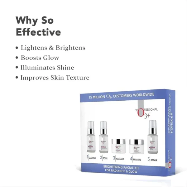 O3+ Brightening Facial Kit | 5-in-1 Glow & Skin Whitening Facial Kit