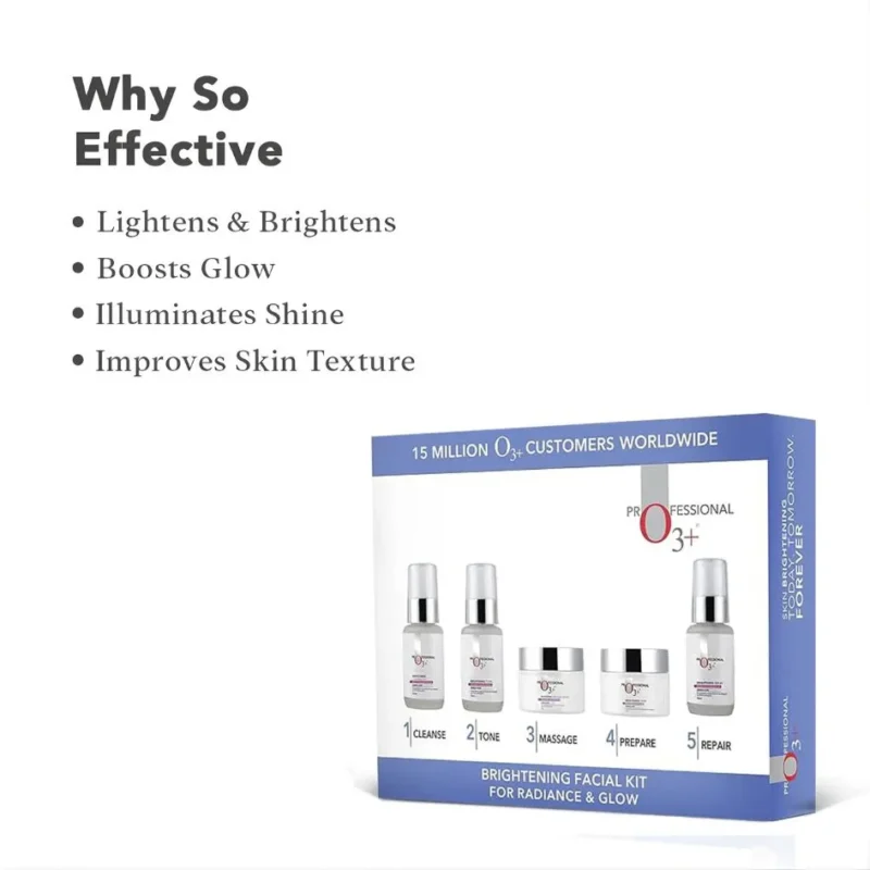 O3+ Brightening Facial Kit | 5-in-1 Glow & Skin Whitening Facial Kit