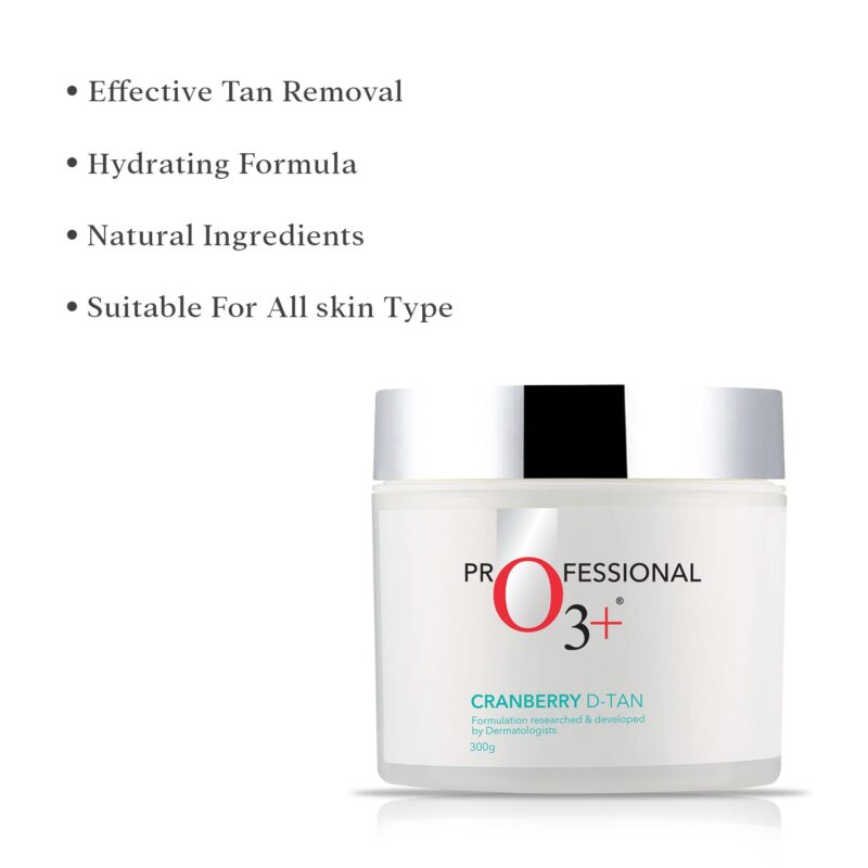 O3+ Cranberry D Tan For Tan Removal (300g) O3+ Cranberry D Tan For Tan Removal (300g)