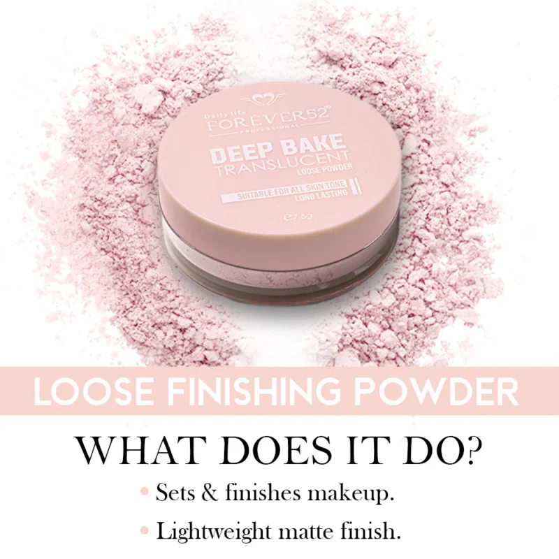 Foreve52 Deep Bake Translucent Matte Loose Powder - GLM007