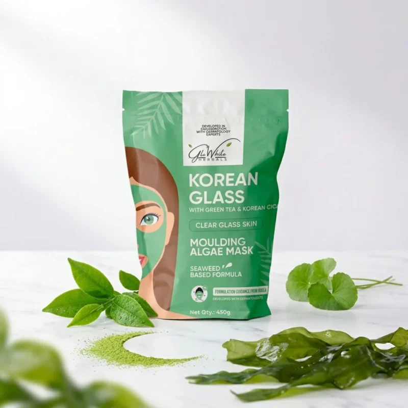 GloWhite Korean Glass Skin Algae Mask | Brightening Face Mask