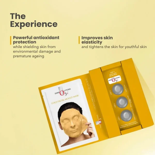 O3+ Gold Infusion Facial Kit – 4-Step Radiance & Glow Kit
