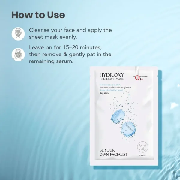 O3+ Hydrating Mask | Hyaluronic Acid Face Mask for Deep Moisture & Glow