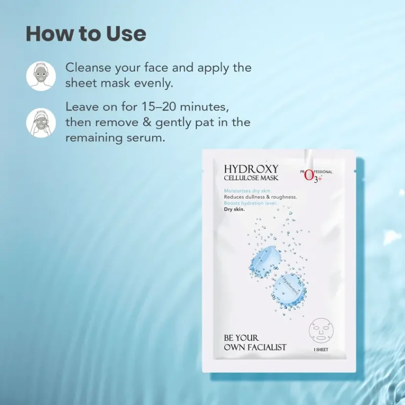 O3+ Hydrating Mask | Hyaluronic Acid Face Mask for Deep Moisture & Glow