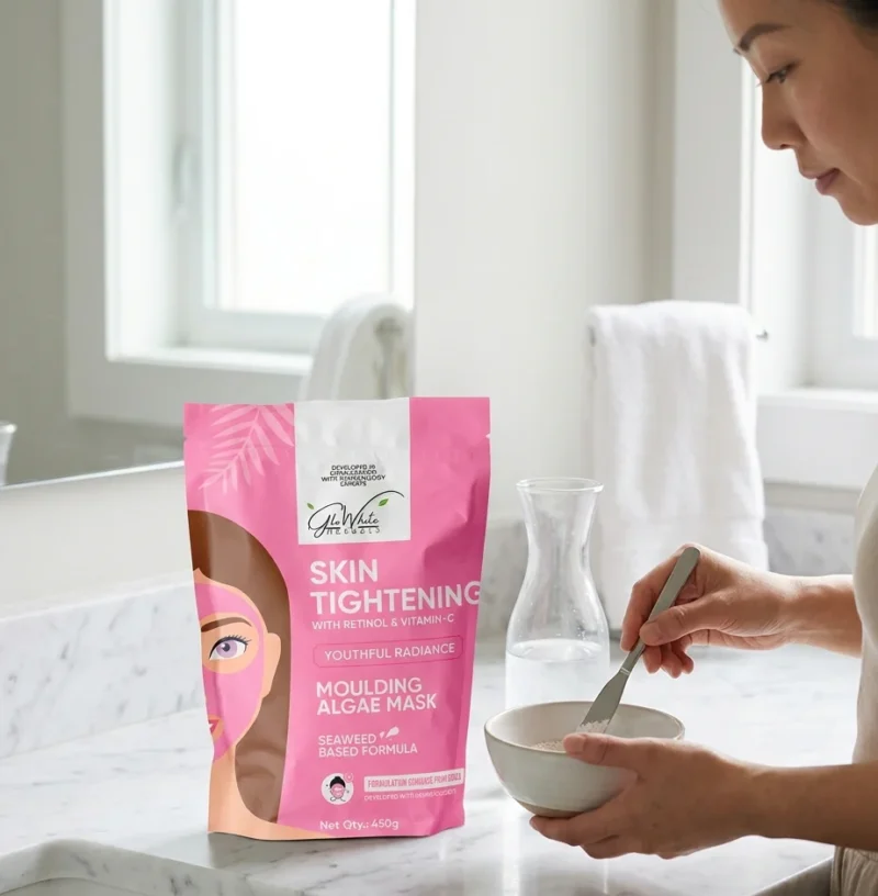 Korean Skin Tightening Rubber Mask – Retinol, Vitamin C & Seaweed