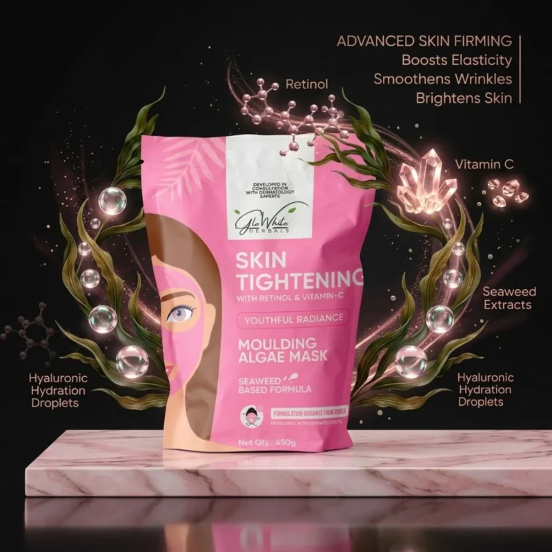 Korean Skin Tightening Rubber Mask – Retinol, Vitamin C & Seaweed