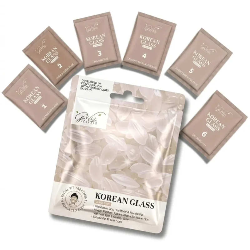 Korean glass GloWhite Herbals korean glass facial kit