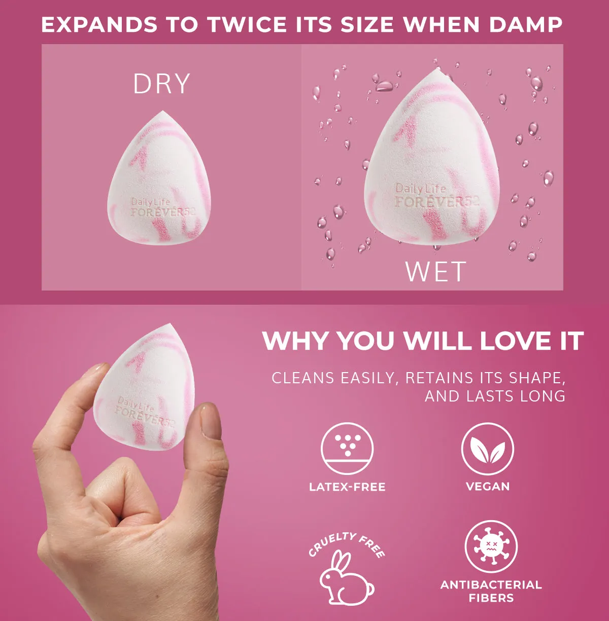 Forever52 Skin-Like Blended Sponge Tear Drop - MSP001