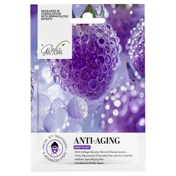 GloWhite Herbals Anti-Aging 6-Step Hydra Facial Kit | Firming & Wrinkle Care