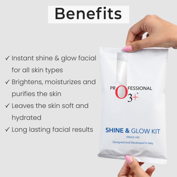 O3+ Shine & Glow Facial Kit | 7-Step Brightening Kit for Radiant & Even Skin Tone