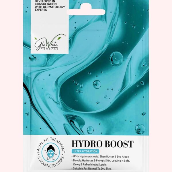 GloWhite Herbals Hydra Boost Hydra Facial Kit – 6 Step | Hydrating Facial for Dry Skin